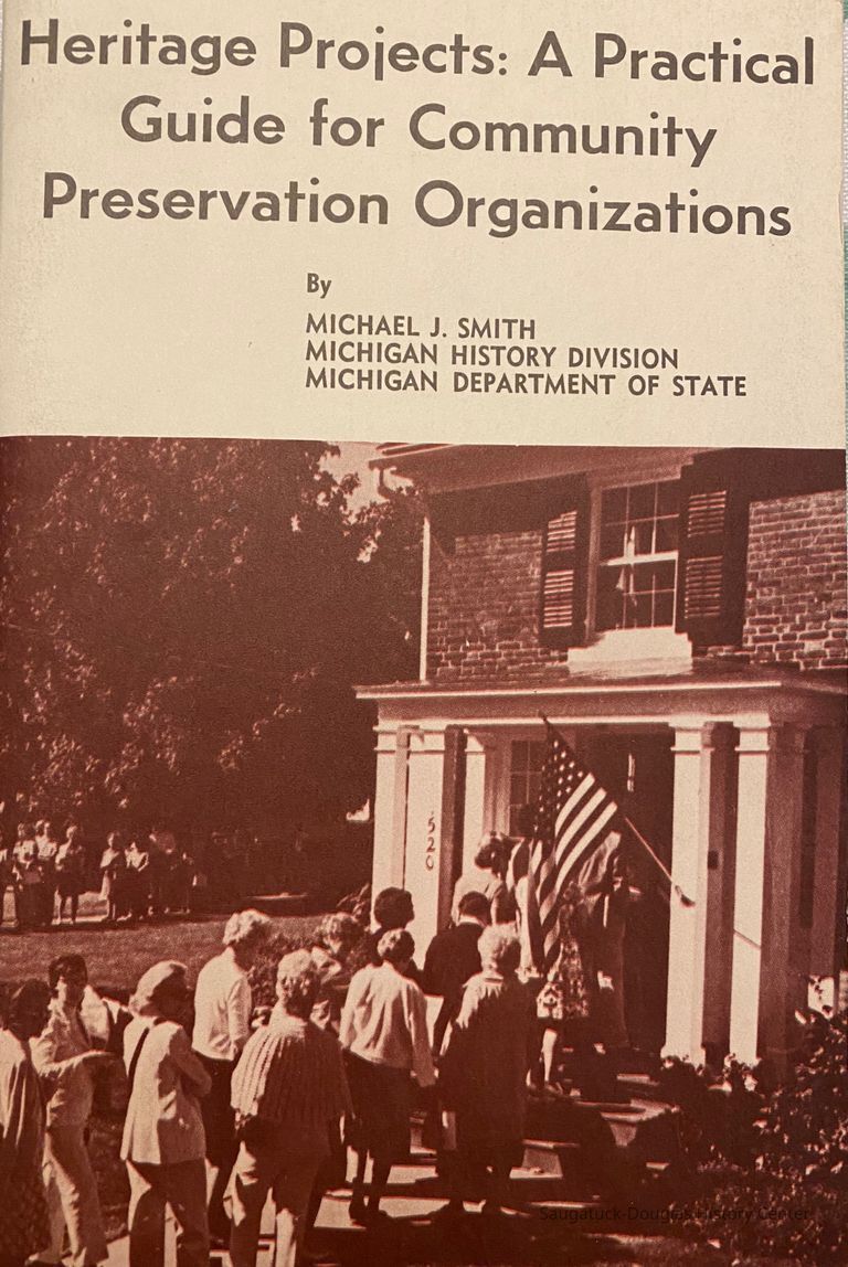          Heritage Projects: A Practical Guide for Community Organizations; Cover of 53 p. Booklet providing documentation and instructions 
For identifying historic sites. Companion to the booklet “A Guide to Historic Sites Survey”
   