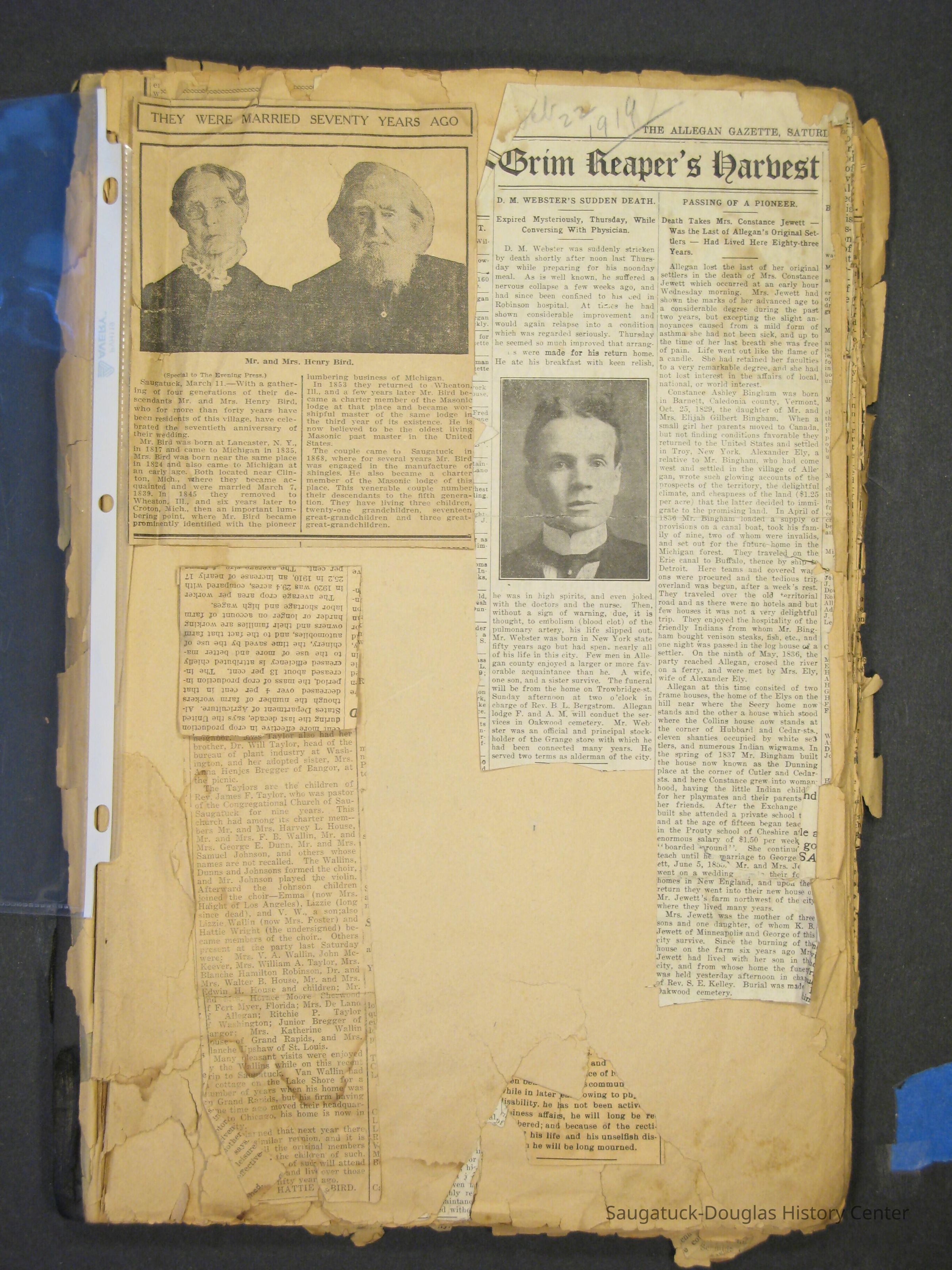 Obituary scrap book picture number 1