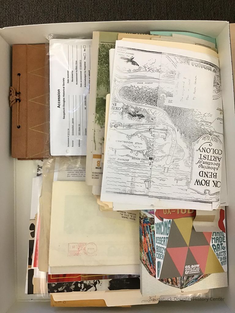 Box 26 Ox-Bow School of Art uncataloged items inventory