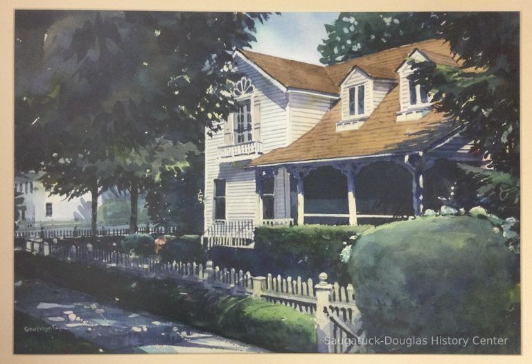          Watercolor of a house on Butler St.
   