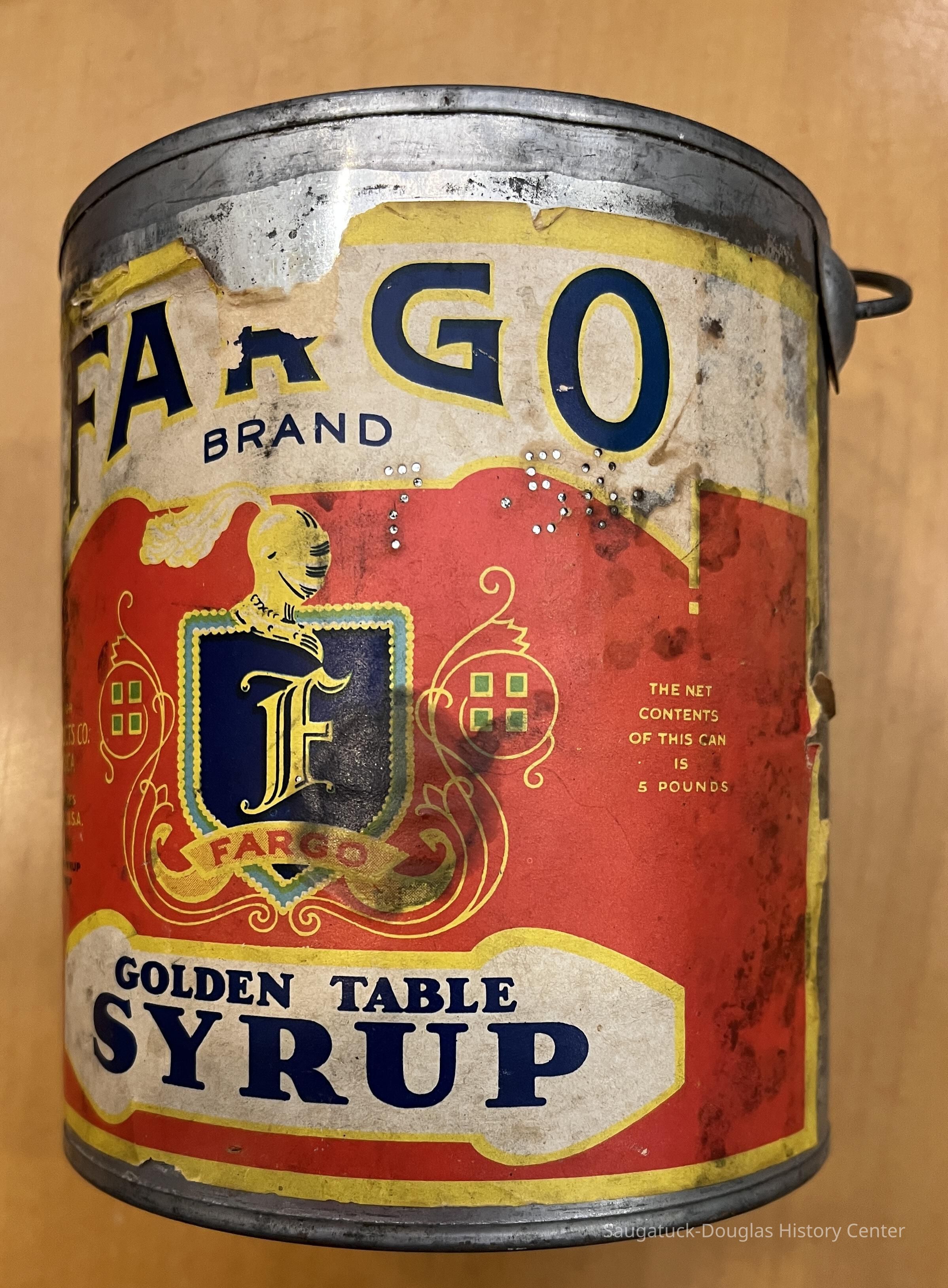 Fargo table syrup pail picture number 1
