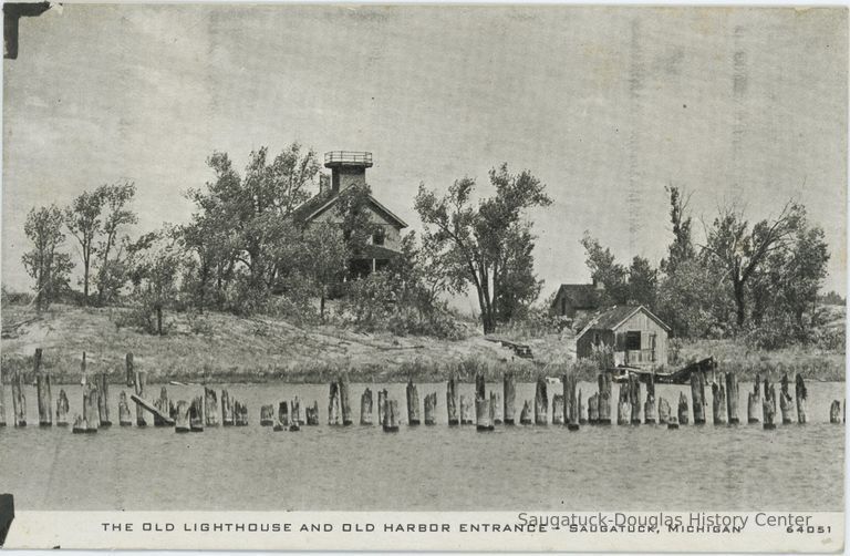          The Old Lighthouse and Old Harbor Entrance Postcard
   