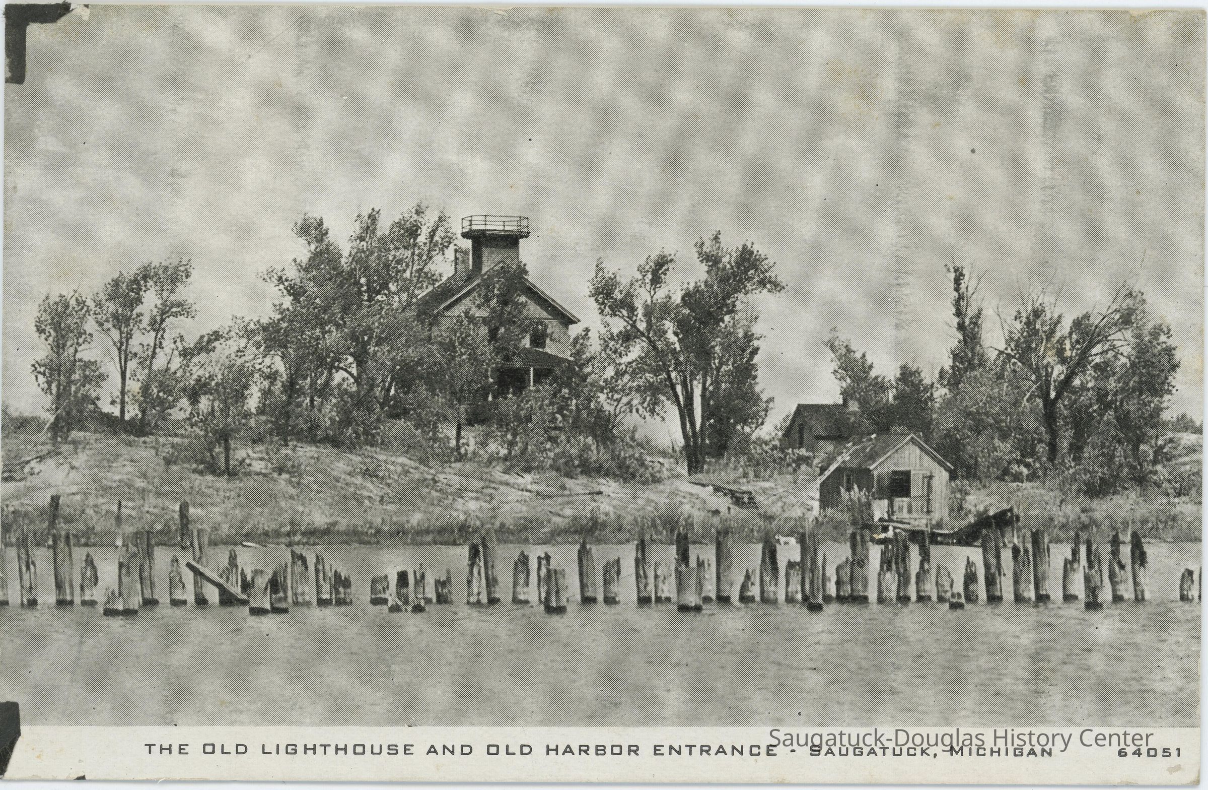 The Old Lighthouse and Old Harbor Entrance Postcard