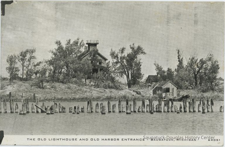          The Old Lighthouse and Old Harbor Entrance Postcard
   