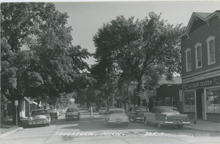          Street View of Saugatuck Postcard
   