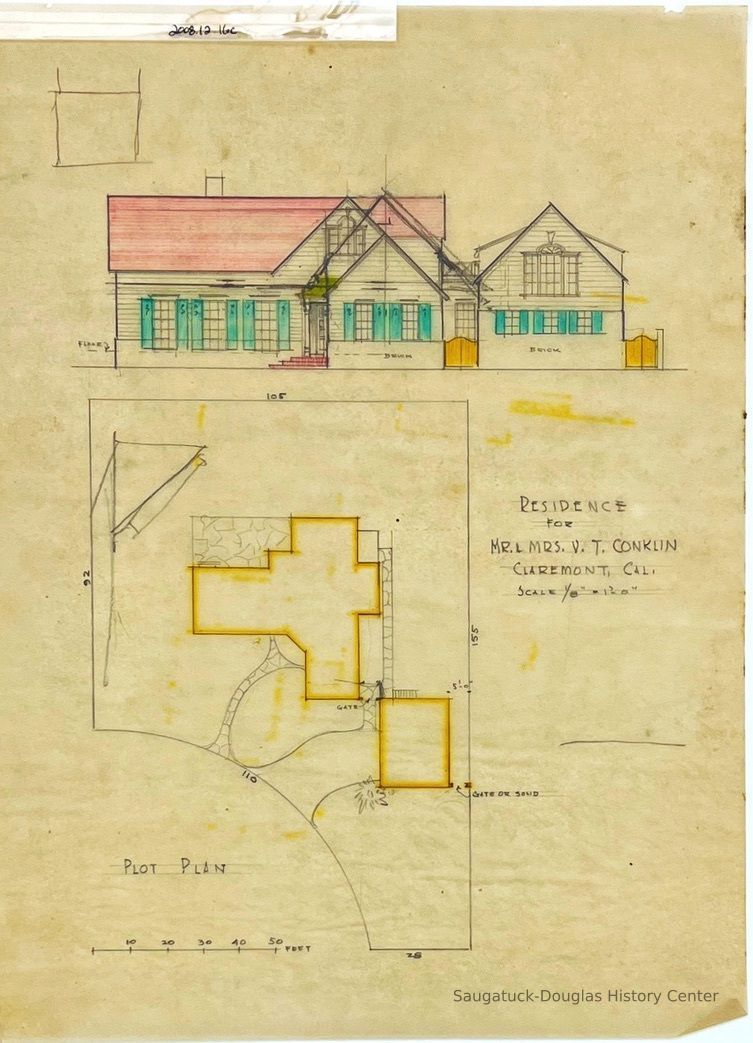          Residence/For/Mr. & Mrs. V.T. Conklin/Claremont, Cal. (Conklin) picture number 1
   