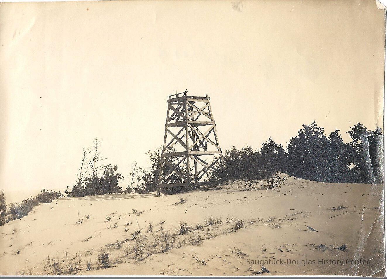          Mt. Baldhead observation tower a); A postcard version of this image, postmarked 1910, is at:
