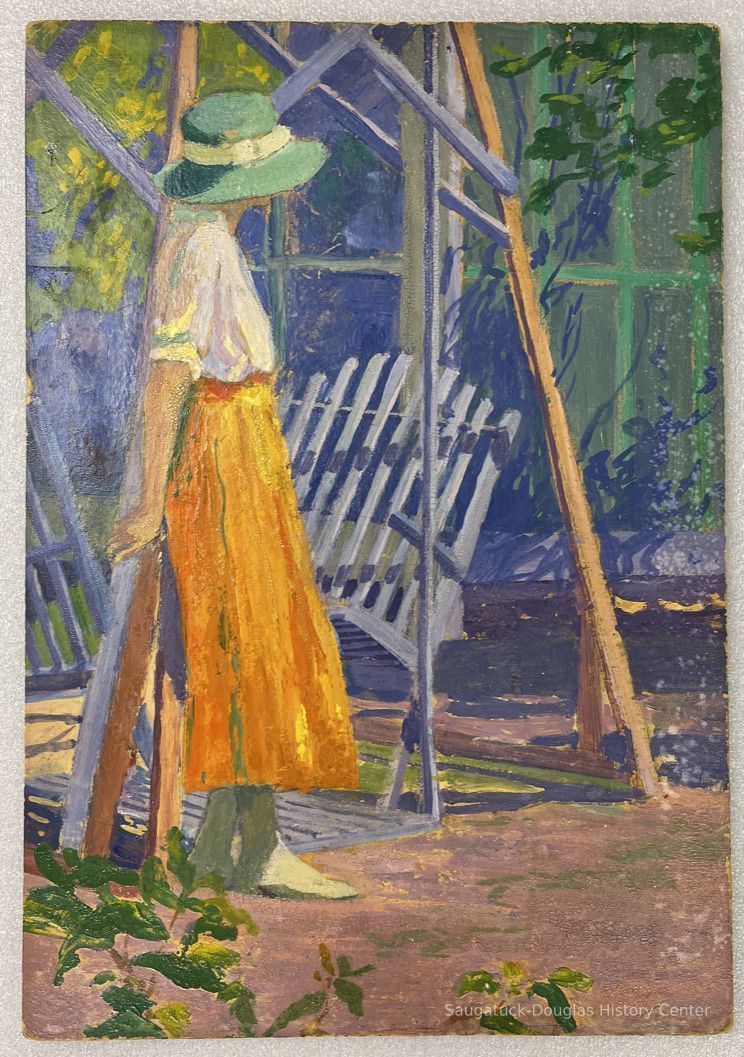          Swing at the Old Inn by Mabel Wheelock, 1919 picture number 1
   