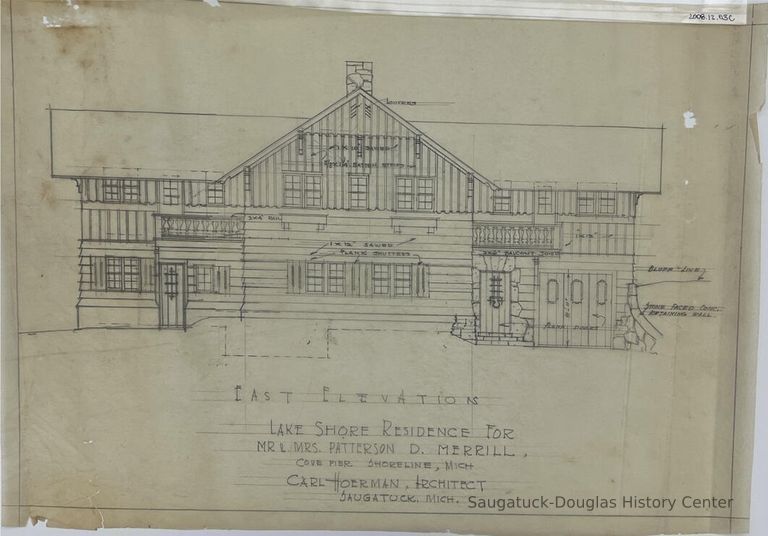          Lakeshore Residence For/Mr. & Mrs. Patterson D. Merrill/Cove Pier Shoreline, Mich. (Merrill) picture number 1
   