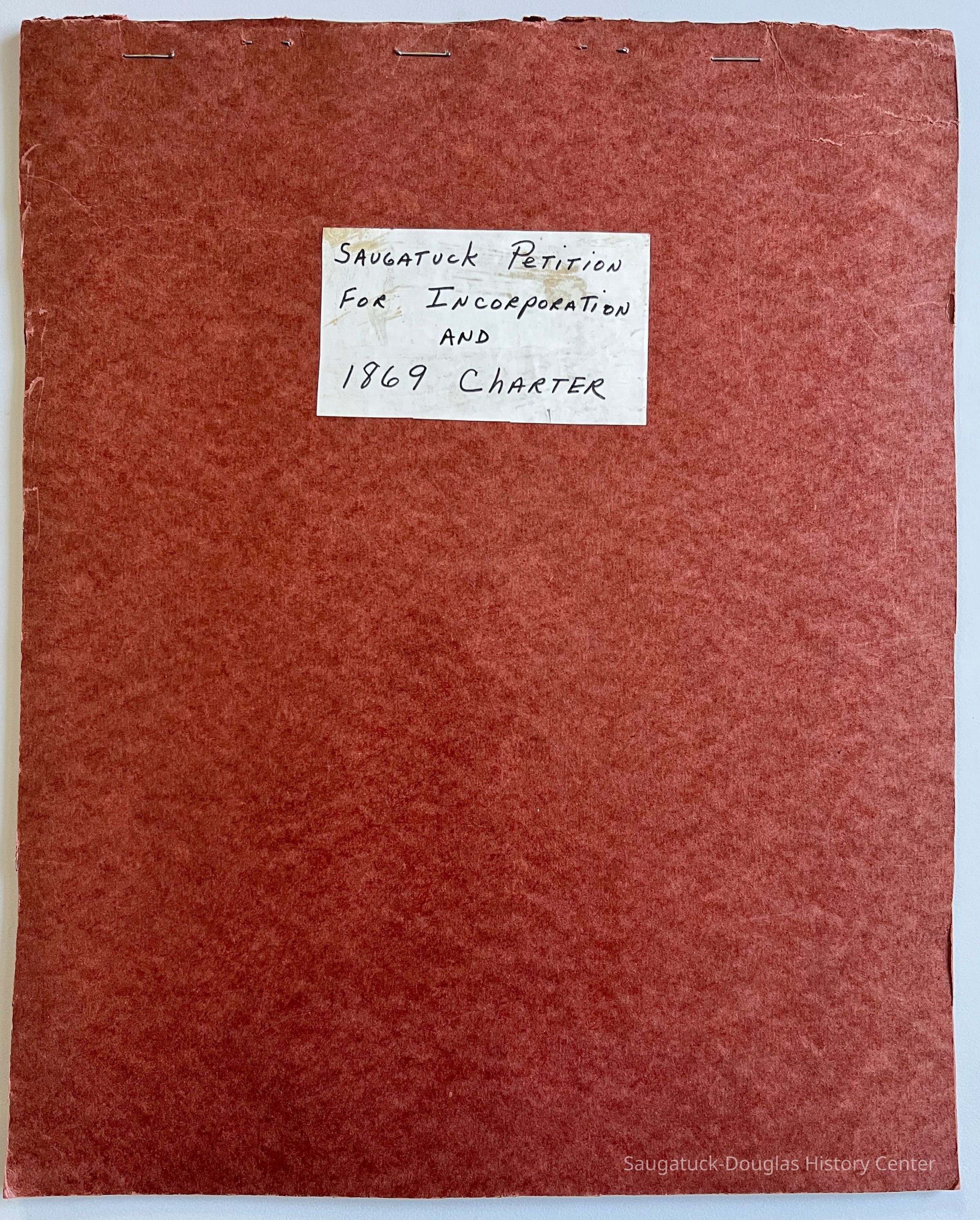 Saugatuck Petition for Incorporation and 1869 Charter picture number 1
