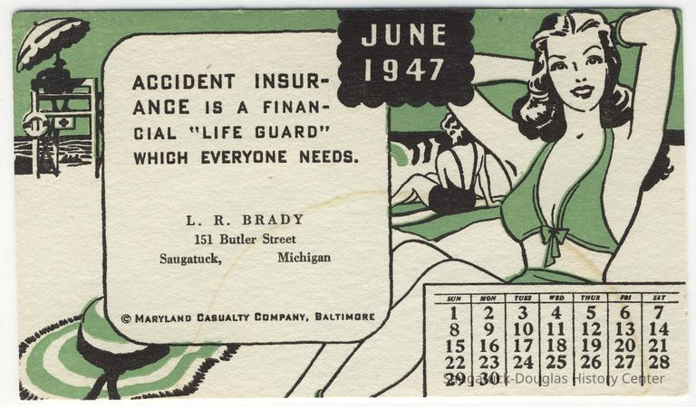          Scorepad and blotter from L.R. Brady Insurance Co. picture number 1
   