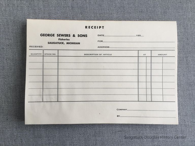         George Sewers & Sons Receipt pad picture number 1
   