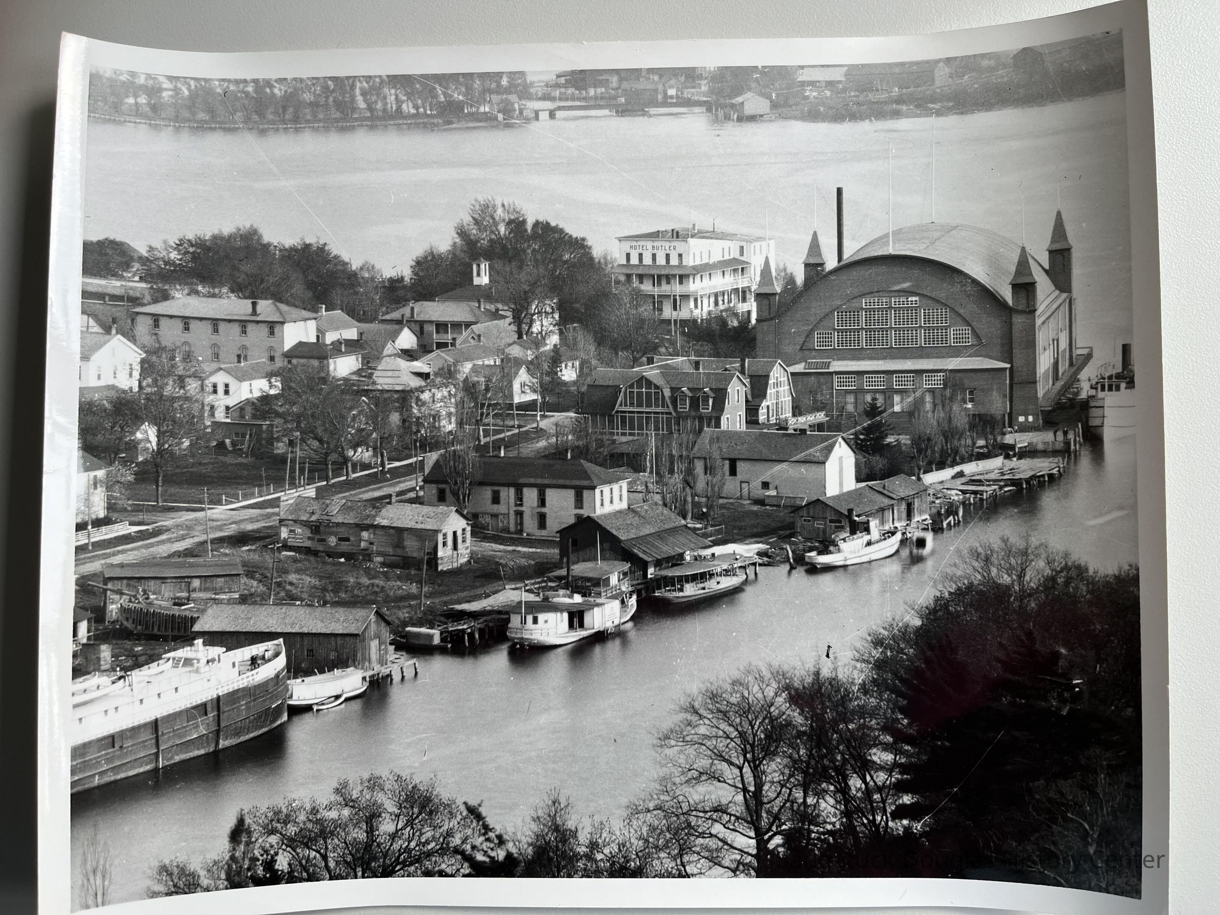 Mt. Baldhead view of riverfront ships picture number 1