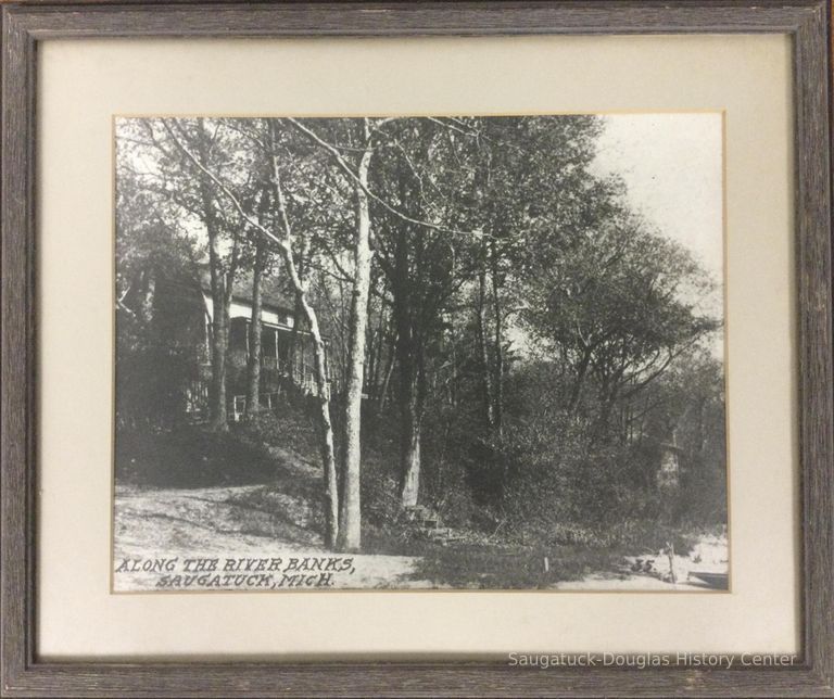          Postcard photo enlargement of a nature scene on the river banks of Saugatuck
   