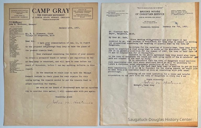 Camp Gray Lincoln Road negotiations