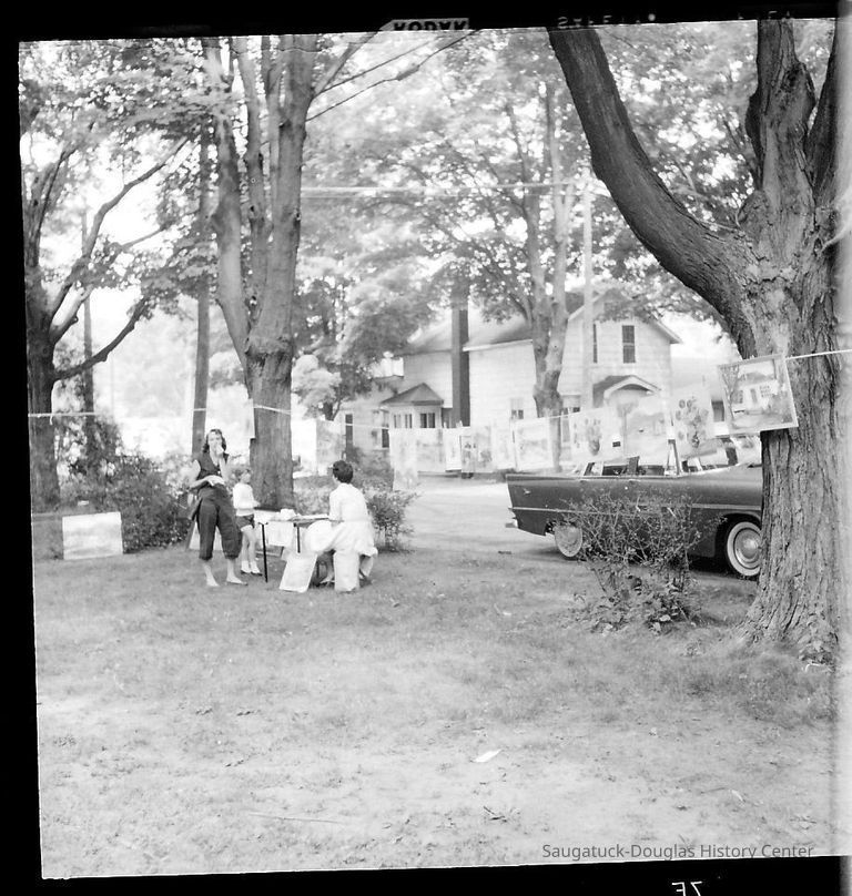 Art show on the Saugatuck Village Square 1960 - Image 6