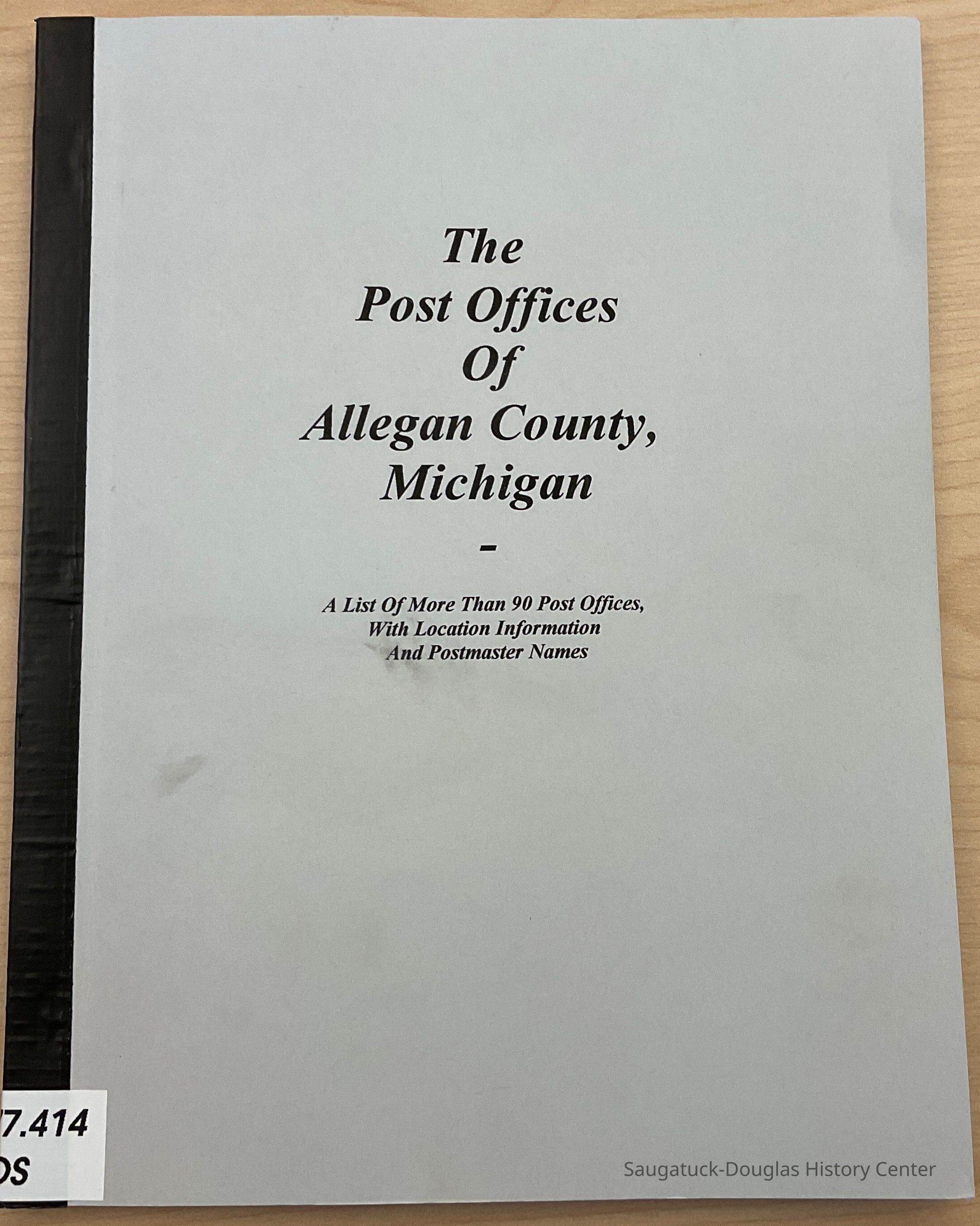 The Post Offices of Allegan County picture number 1