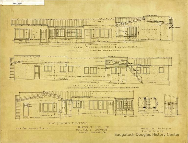          Apartment Units For/Mr. & Mrs. Sprague/Rancho Mirage, Cal. (Sprague) picture number 1
   