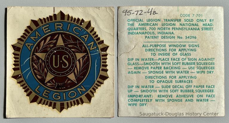          American Legion transfer decals picture number 1
   