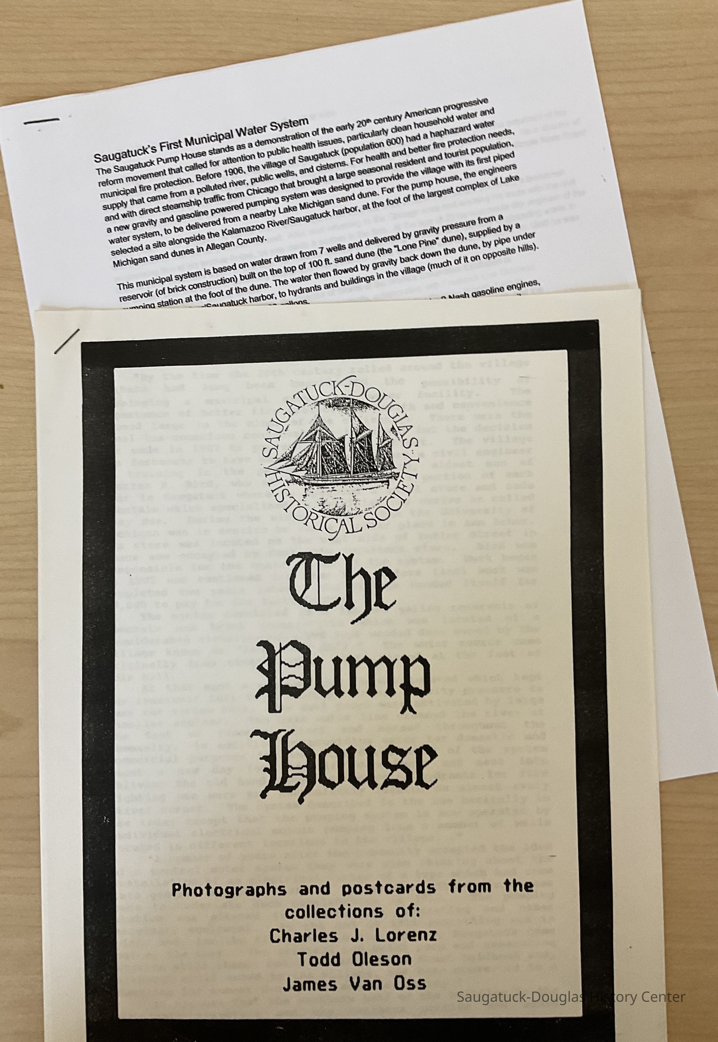 Pump House Museum - Brief History and brochure picture number 1