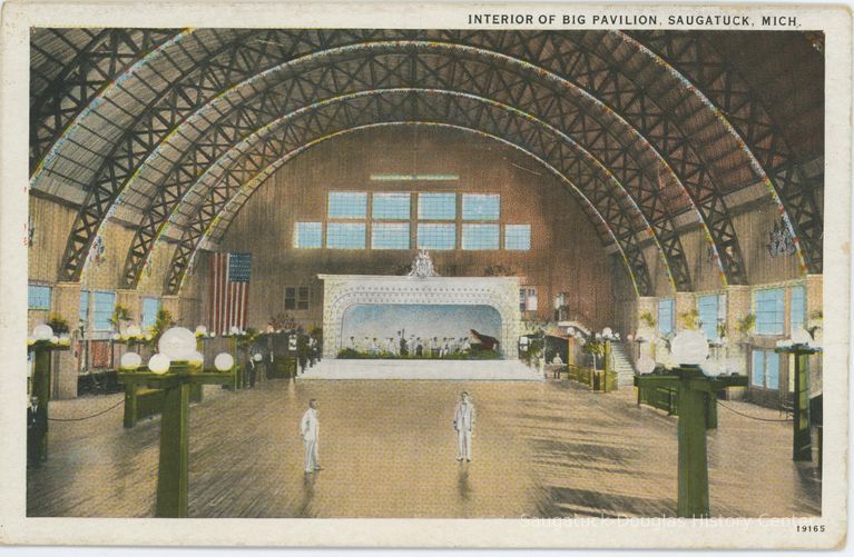          Interior of Big Pavilion Postcard
   