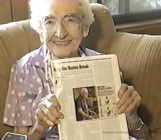 Eleanor Ericson with her photo in Time Magazine