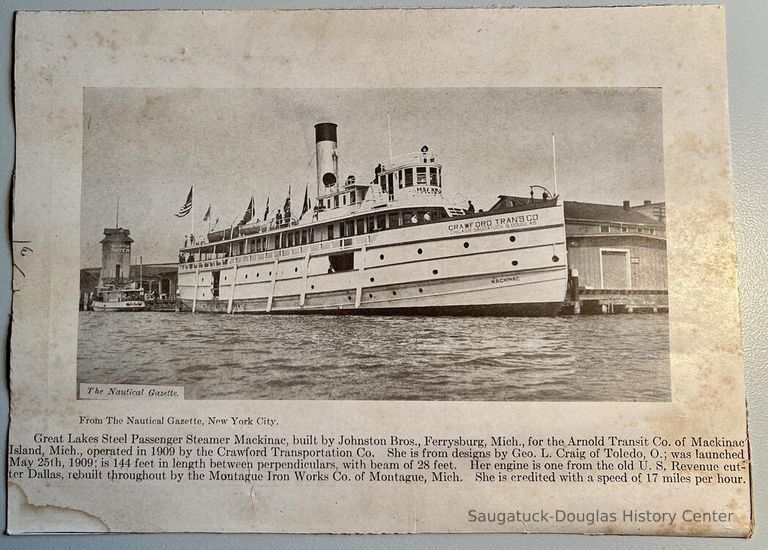          SS Mackinac clipping picture number 1
   