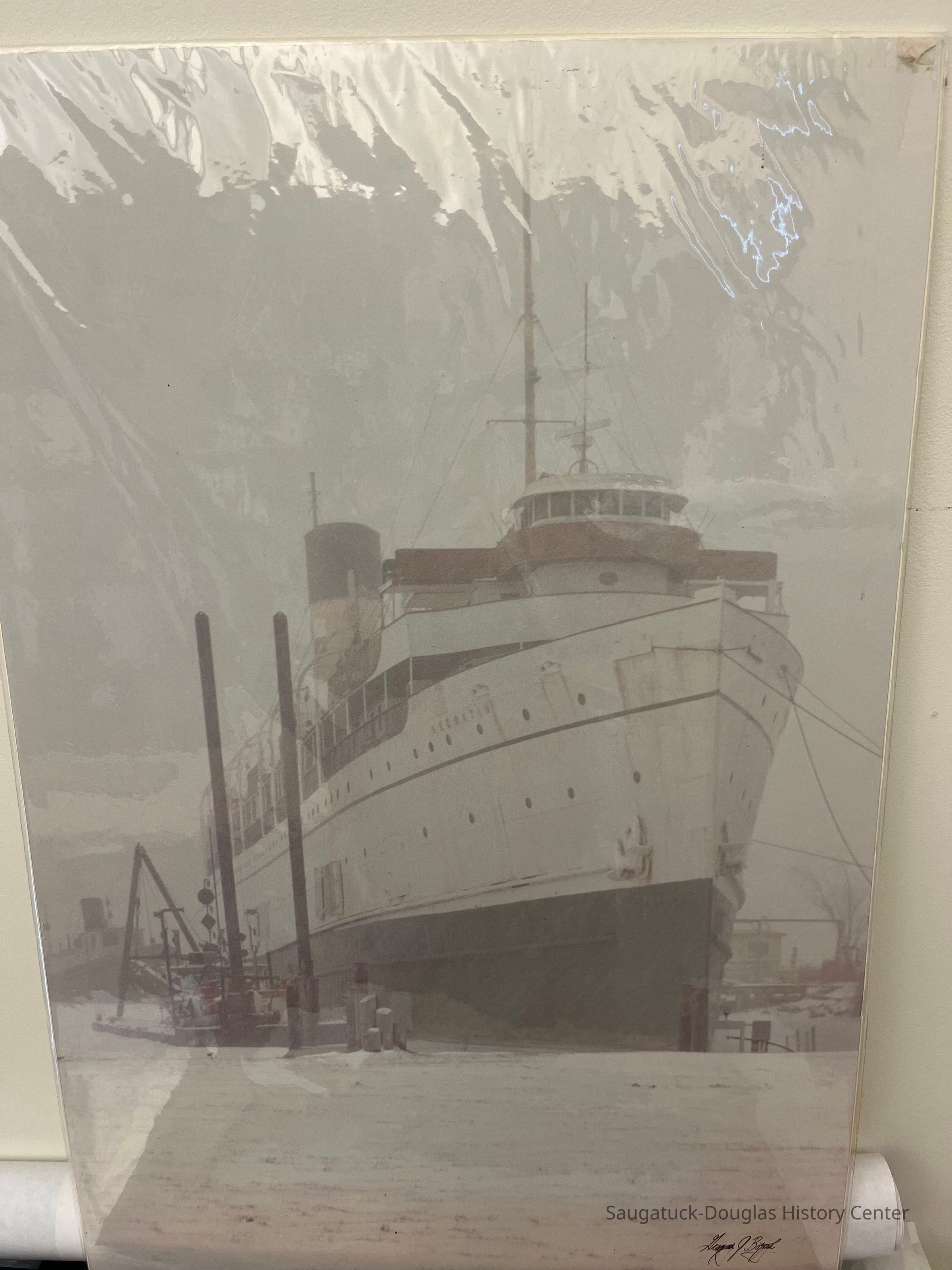          Keewatin in the fog picture number 1
   