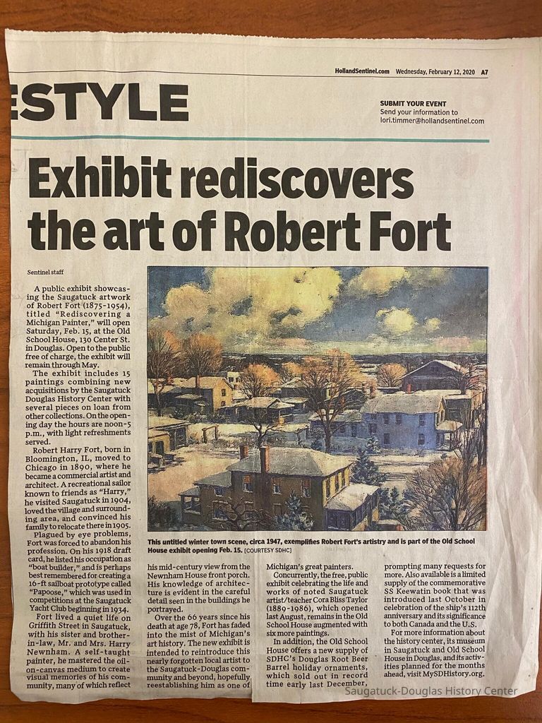  Newspaper article Holland Sentinel 2-12-2020
