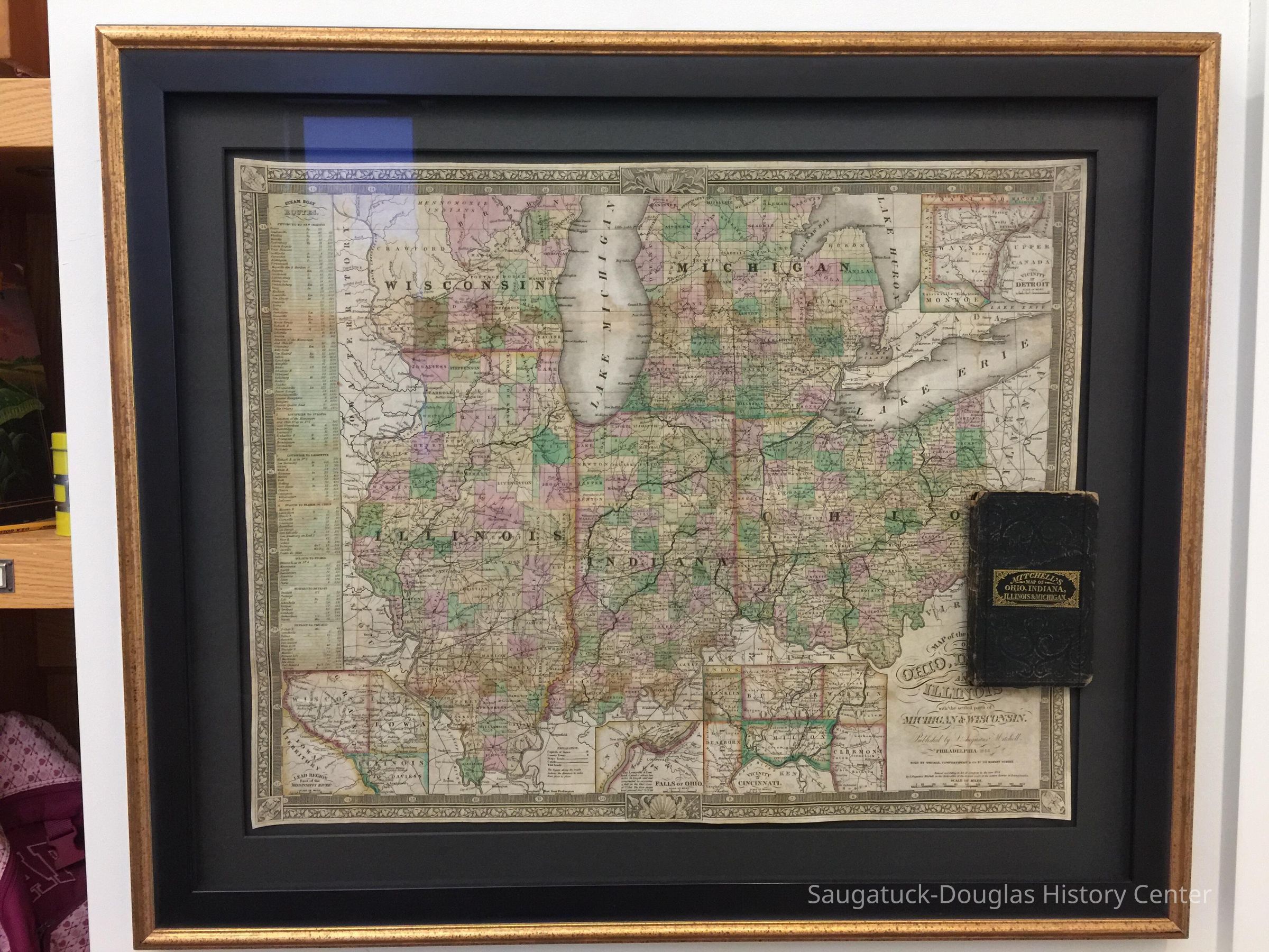 Mitchell’s Map of Ohio, Indiana, Illinois & Michigan picture number 1