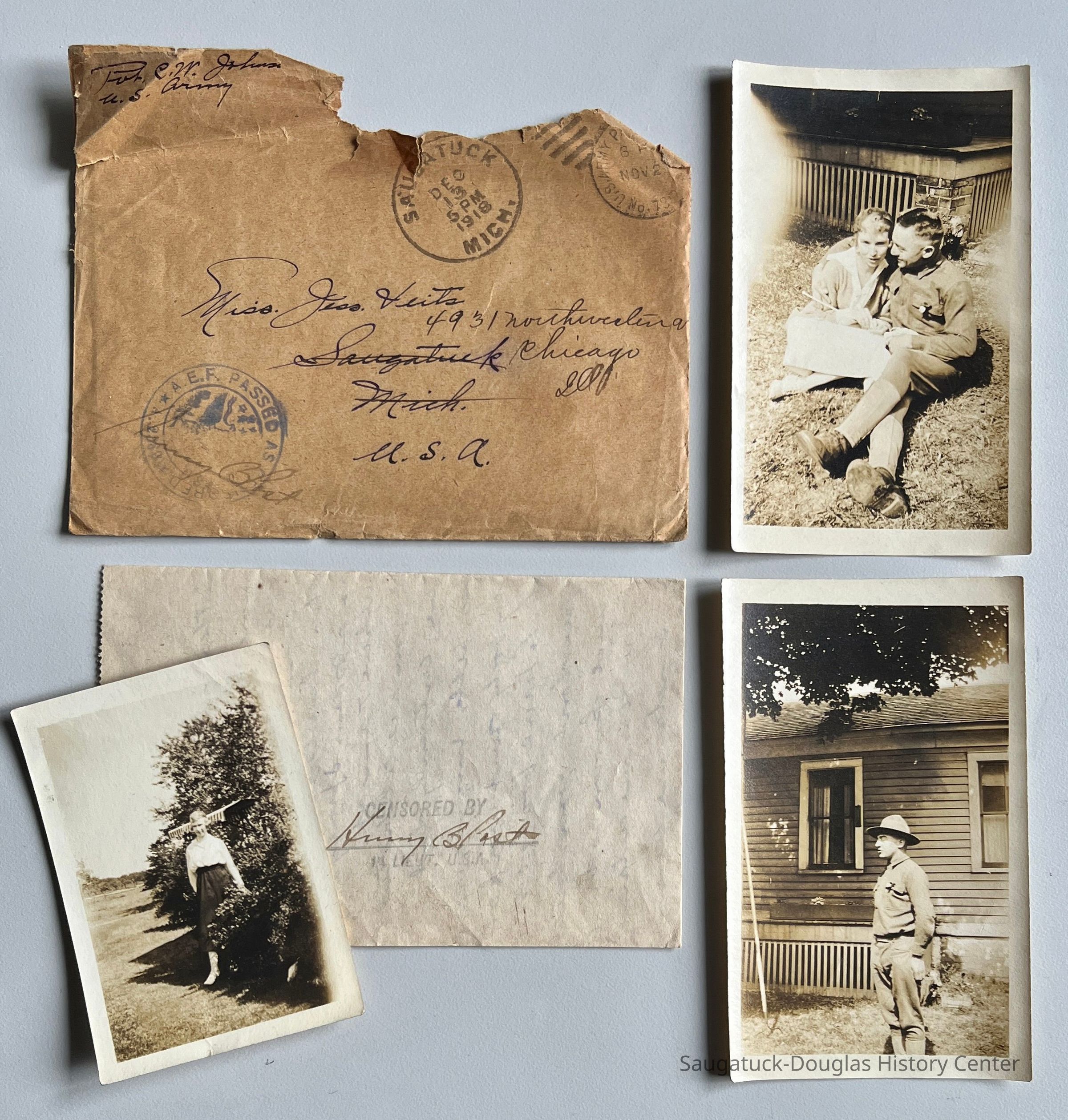 WWI letter to Jessie Veits picture number 1
