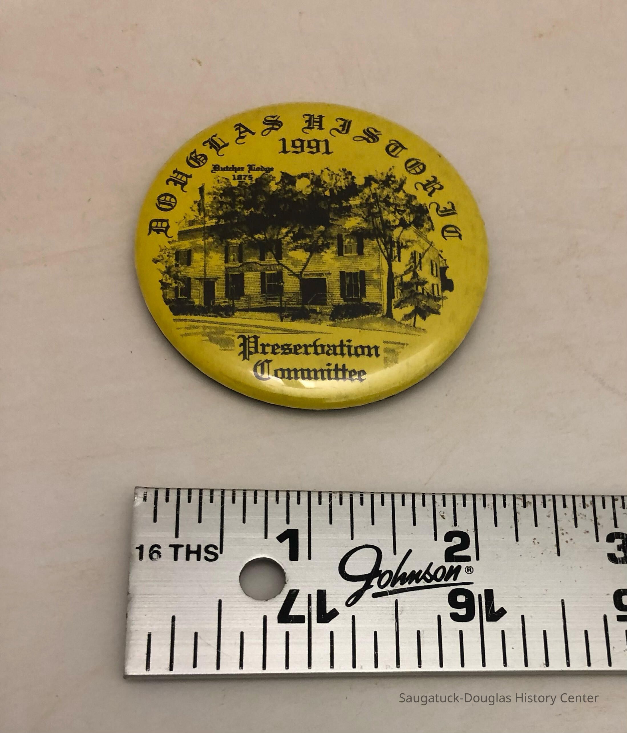 Douglas History Preservation Committee pin