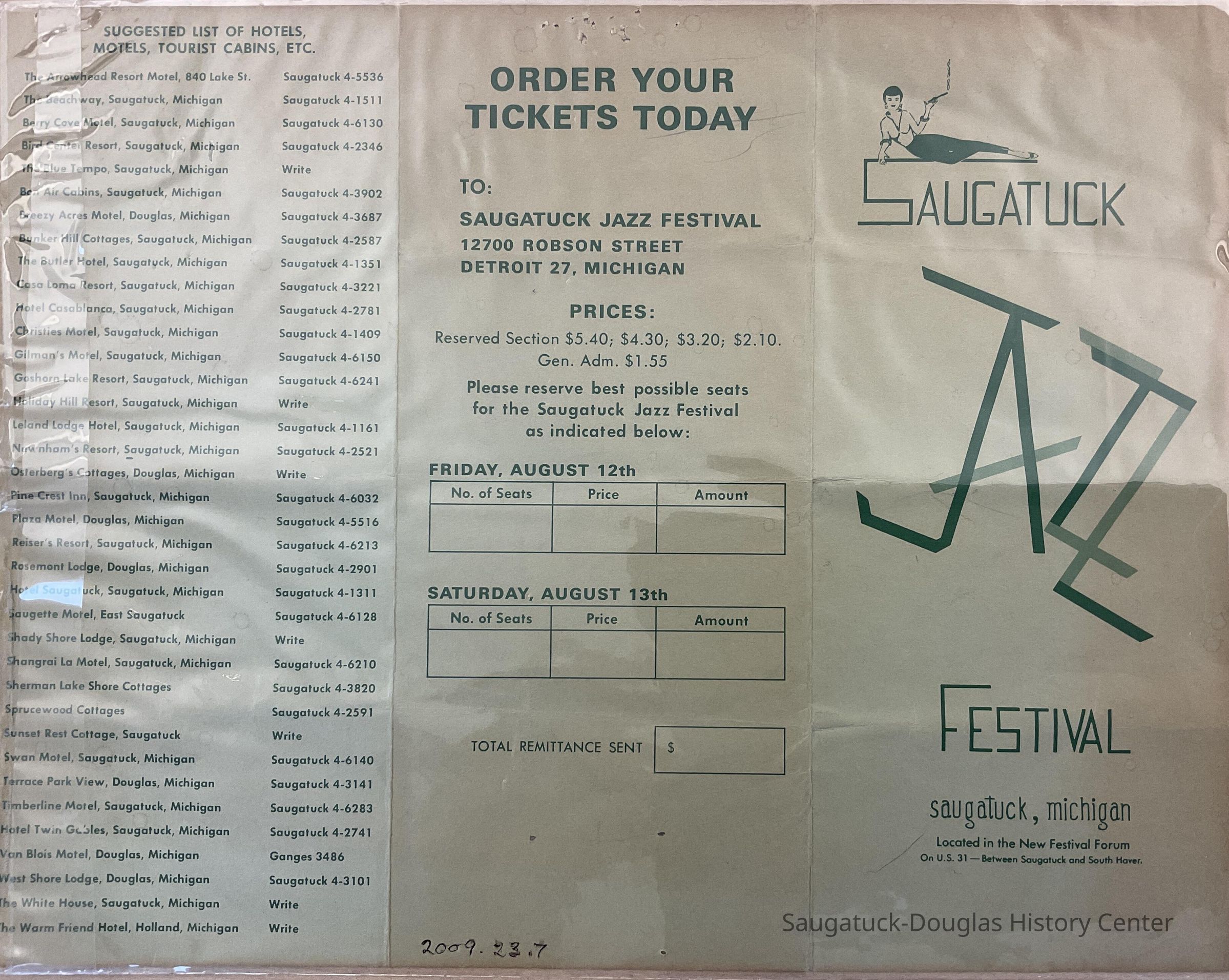 Saugatuck Jazz Festival brochures picture number 1