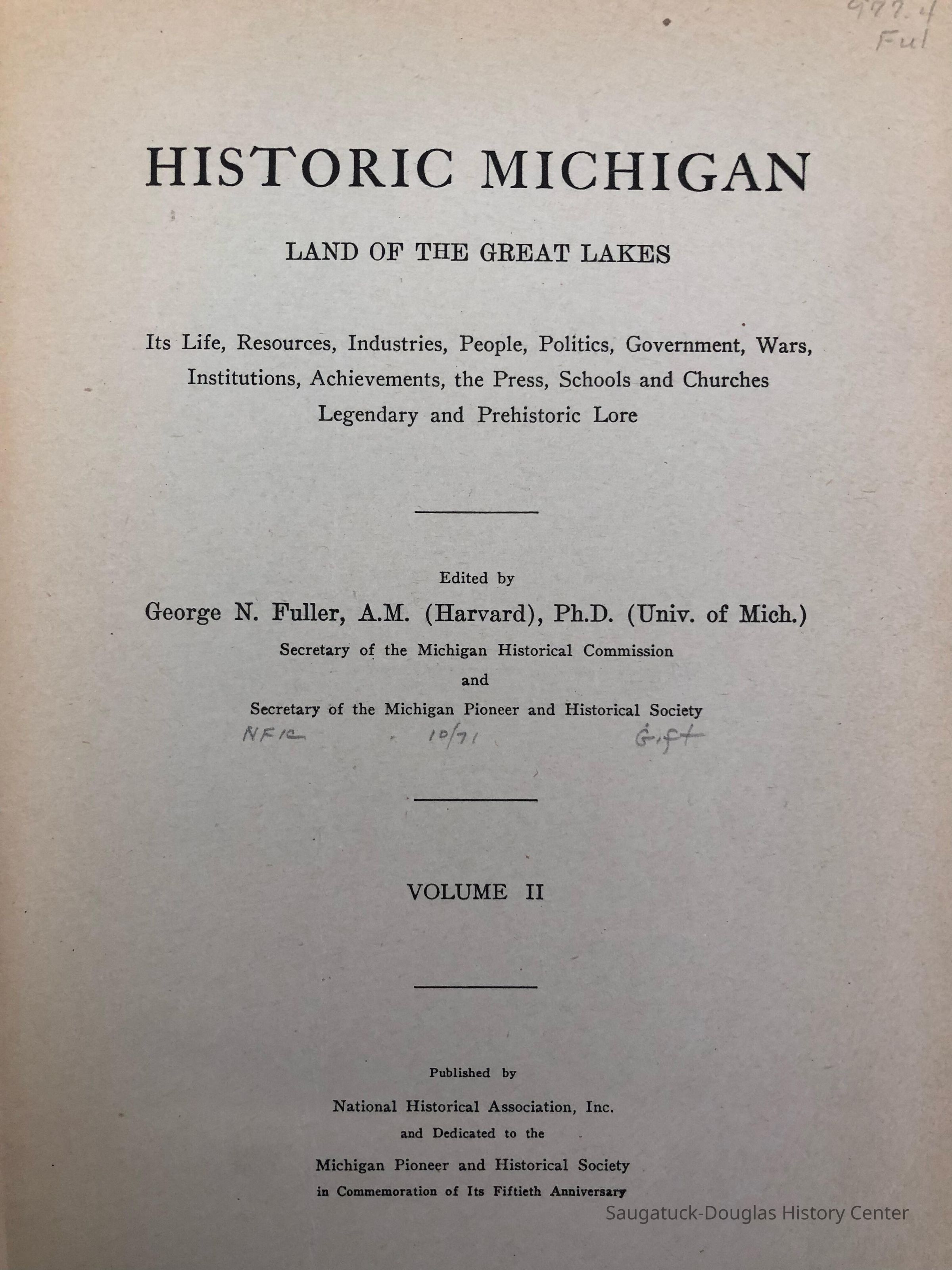          Historic Michigan picture number 1
   