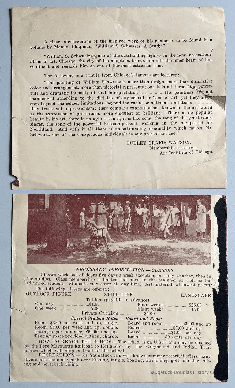          Taylor Art school brochure, partial picture number 1
   