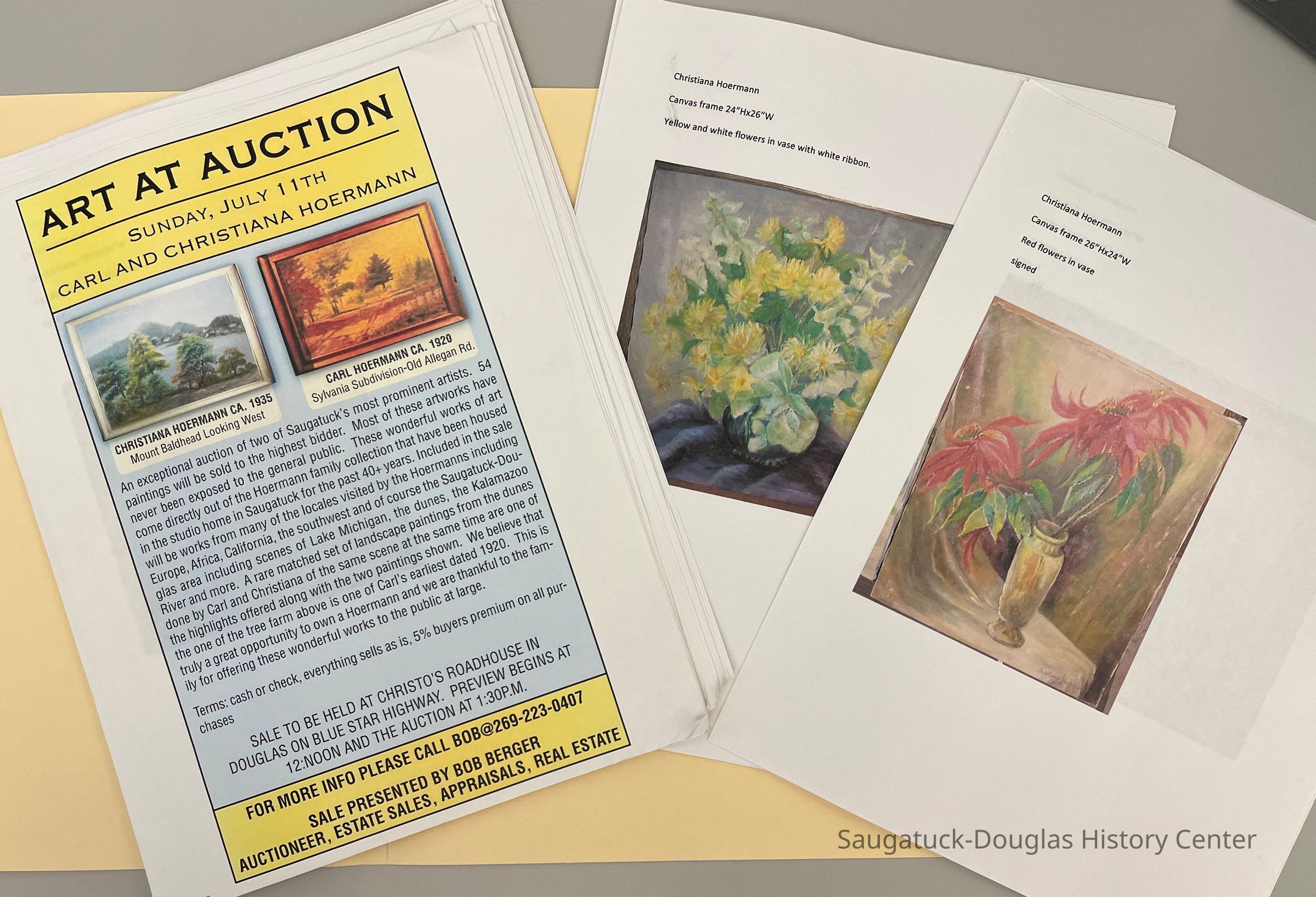 Hoerman Paintings Auction Catalog picture number 1