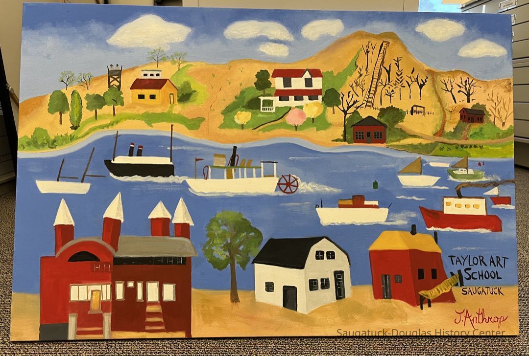          Taylor Art School, Kalamazoo River scene picture number 1
   