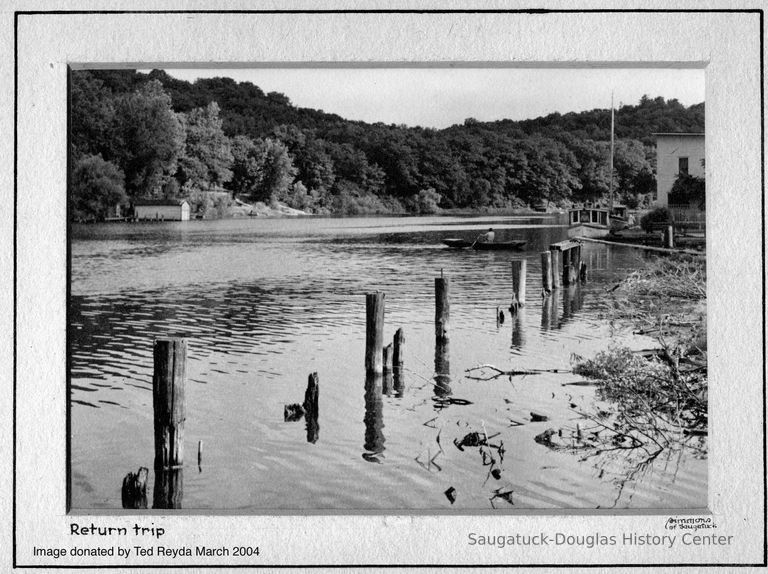          Ferry_by_Bill_Simmons_ca_1940; possibly purchased as a souvenir from Simmons of Saugatuck restaurant
   