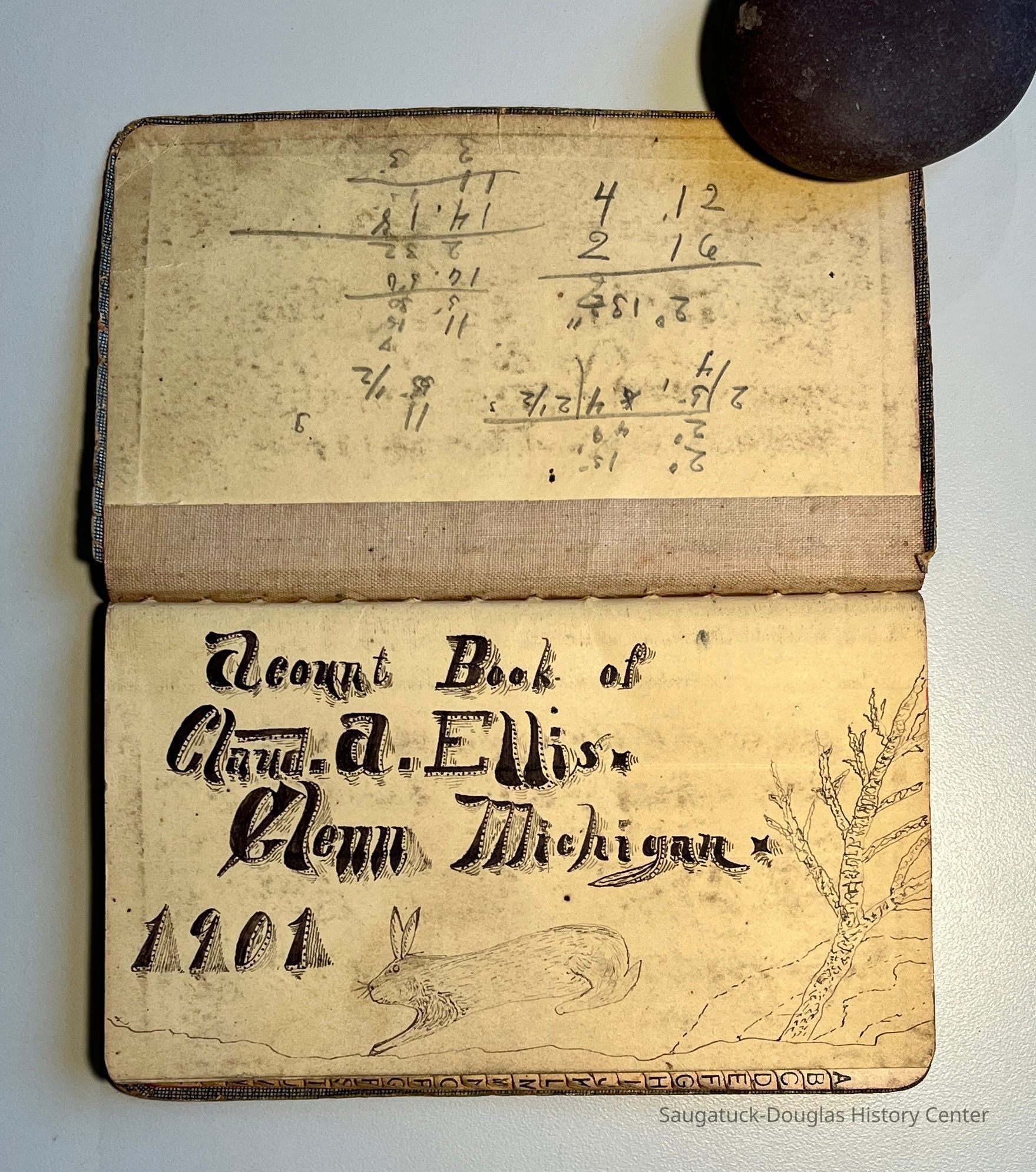          Claude A. Ellis account book picture number 1
   