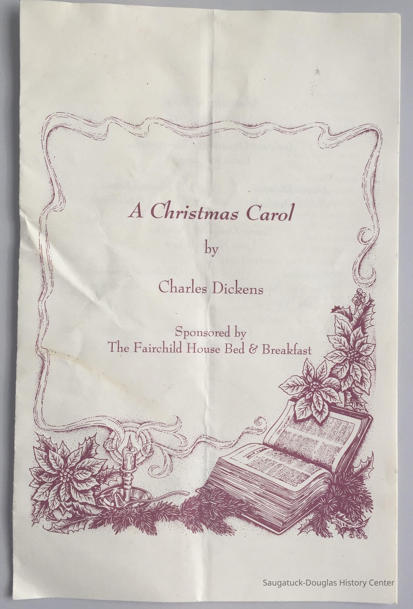 Christmas Carol program picture number 1