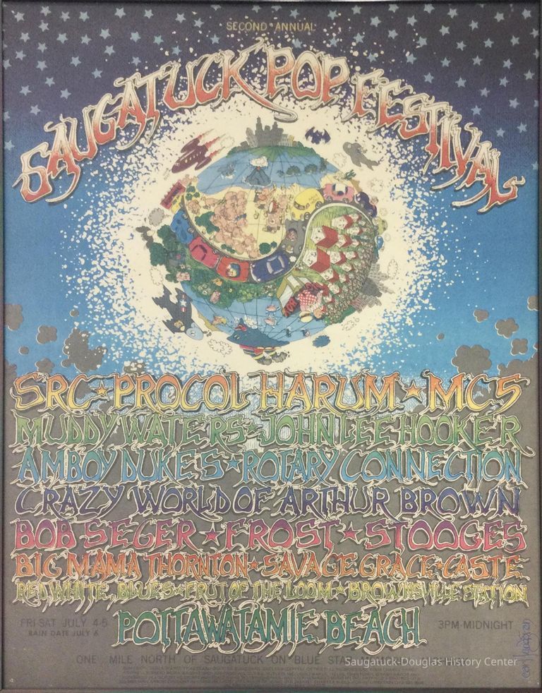 2nd Annual Saugatuck Rock Festival poster