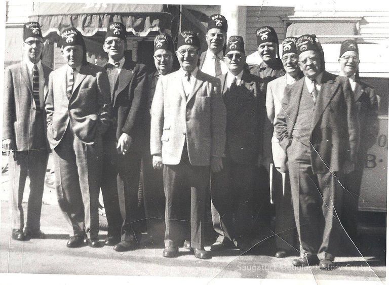          Shriners in front of the Maplewood
   