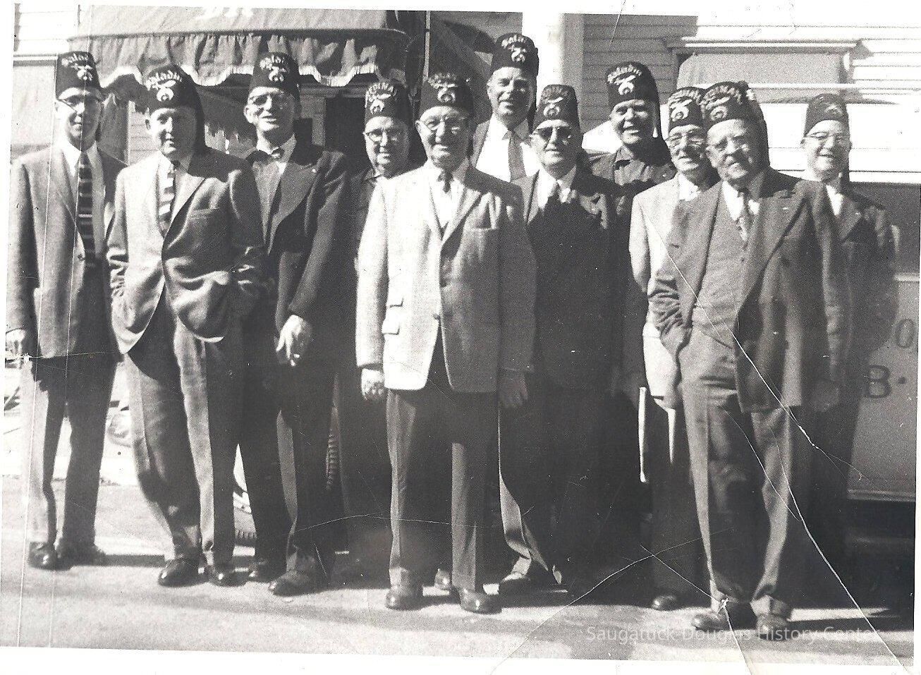         Shriners in front of the Maplewood
   