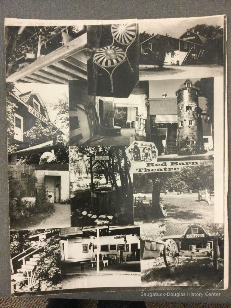          A collage of photographs taken at the Red Barn Theater
   