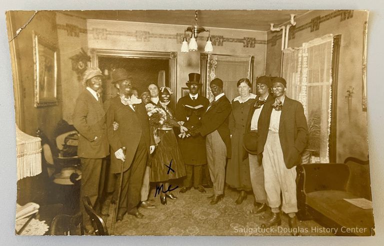          Blackface Wedding, October 1918 picture number 1
   