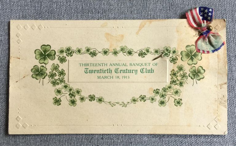          Twentieth Century Club program from the 13th Annual Banquet, 1913 picture number 1
   
