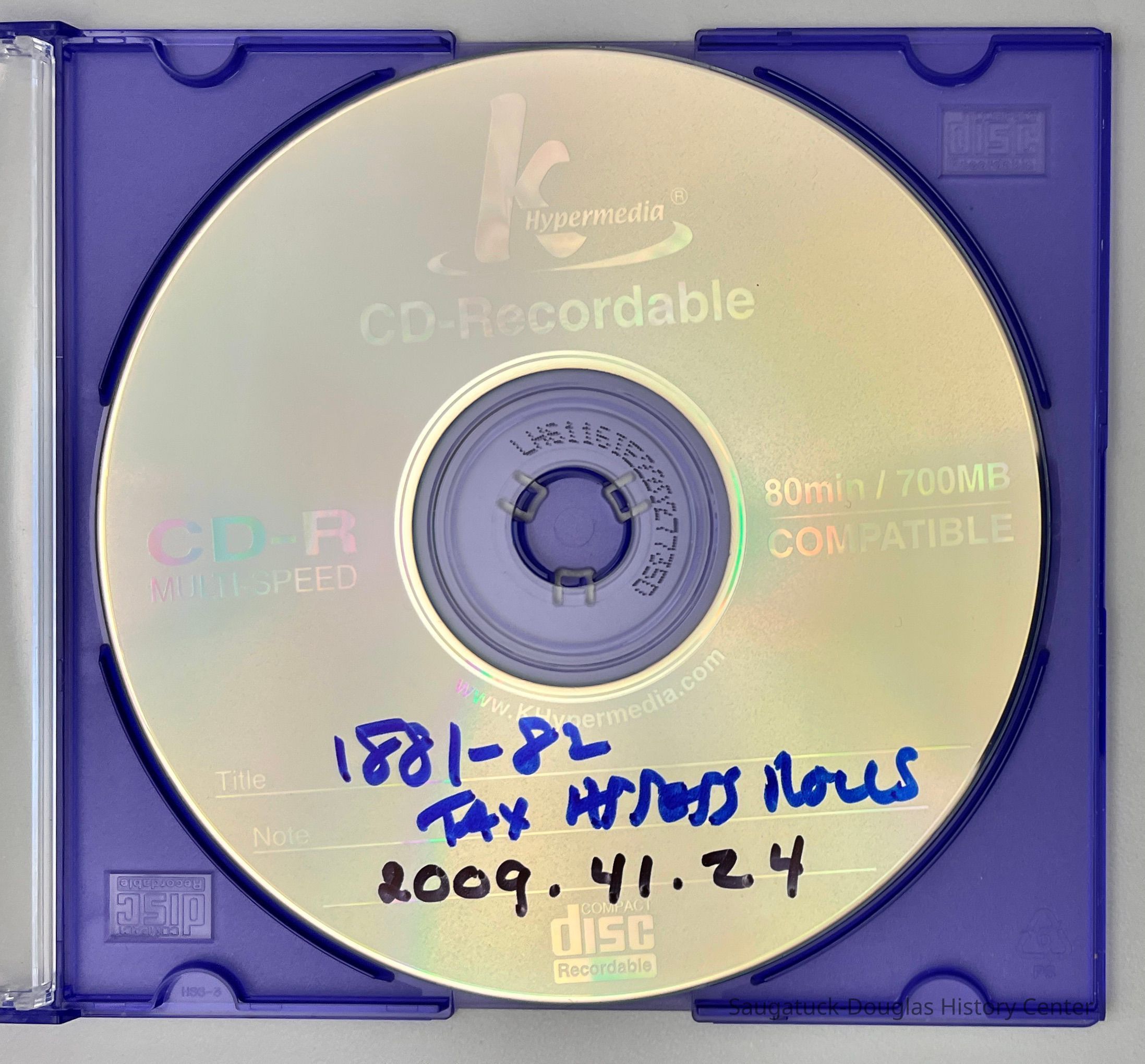          Tax Assessment Roll 1881-1882 CD picture number 1
   