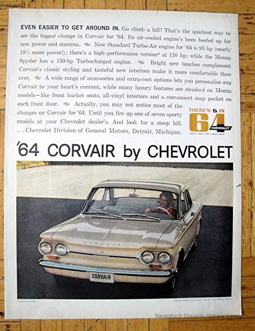          Ad for a 1964 Corvair
   