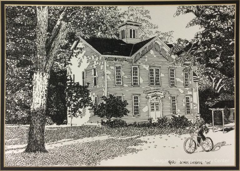          Print of a drawing by John Leben
   
