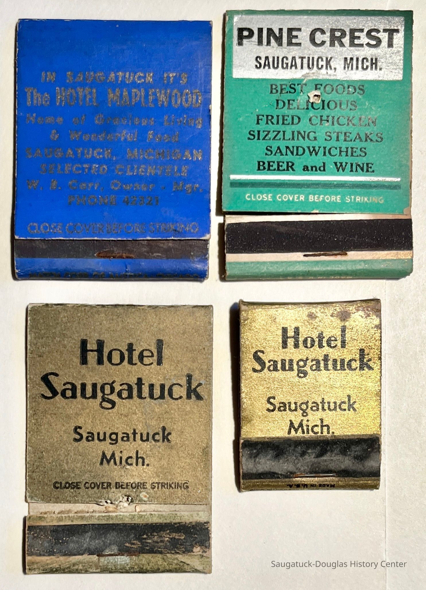          Matchbooks - Hotel Saugatuck, Maplewood, Pine Crest picture number 1
   